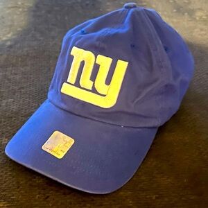 NY Giants Blue and White Adjustable Baseball Cap